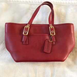 Genuine Coach Red Leather Purse
